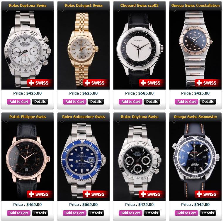 Swiss-Made Designer Replica Watches